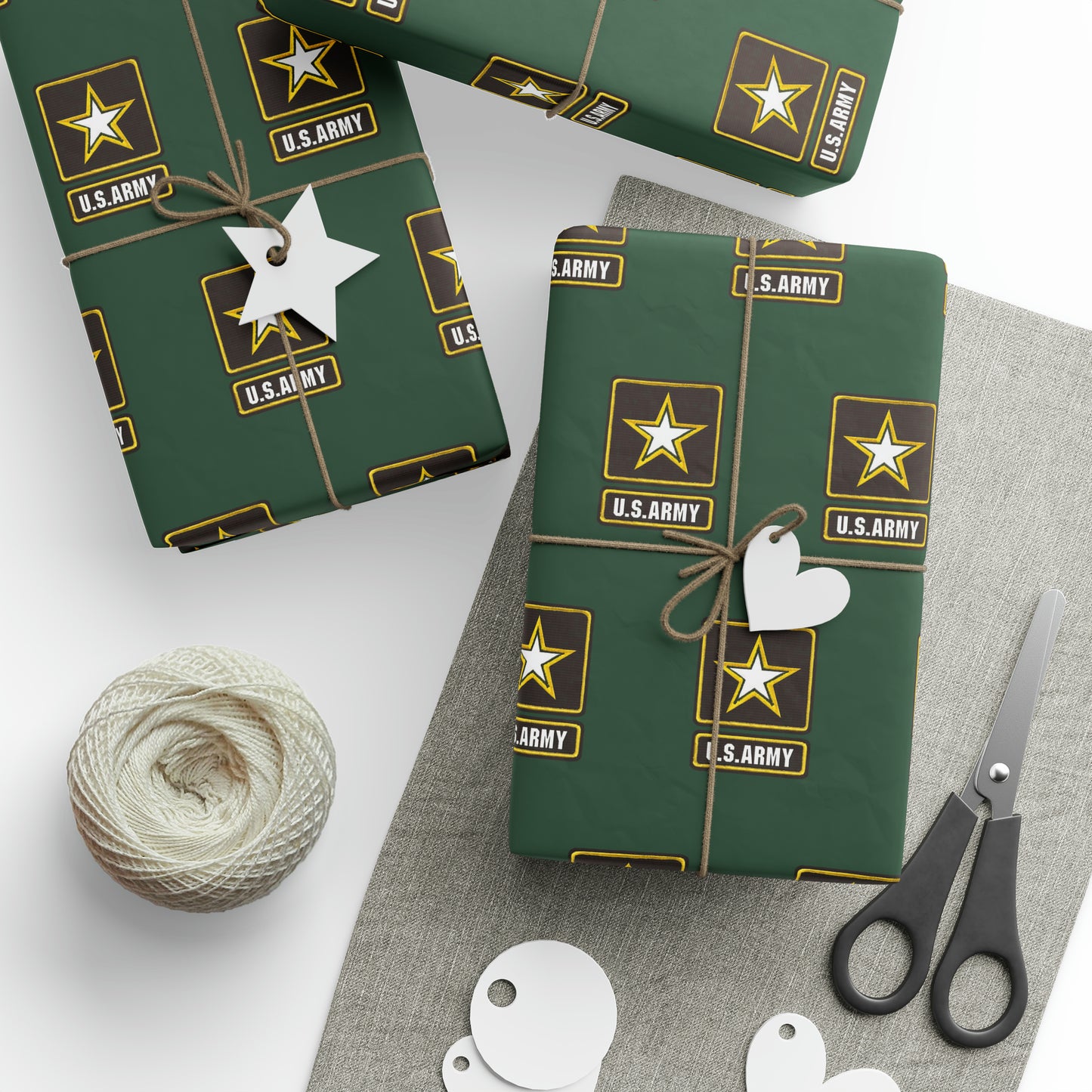 U.S. Army camo High Definition Birthday Gift Present Holiday Wrapping Paper Graduation America Military