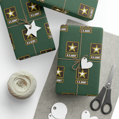 U.S. Army camo High Definition Birthday Gift Present Holiday Wrapping Paper Graduation America Military