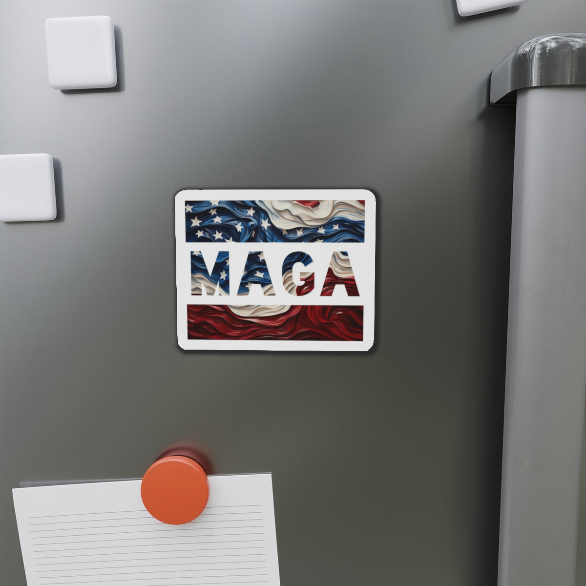 MAGA Trump Red White and Blue Die-Cut Magnet