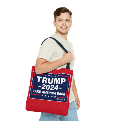 Trump 2024 Take America Back MAGA Rally Heavy Duty Tote Bag