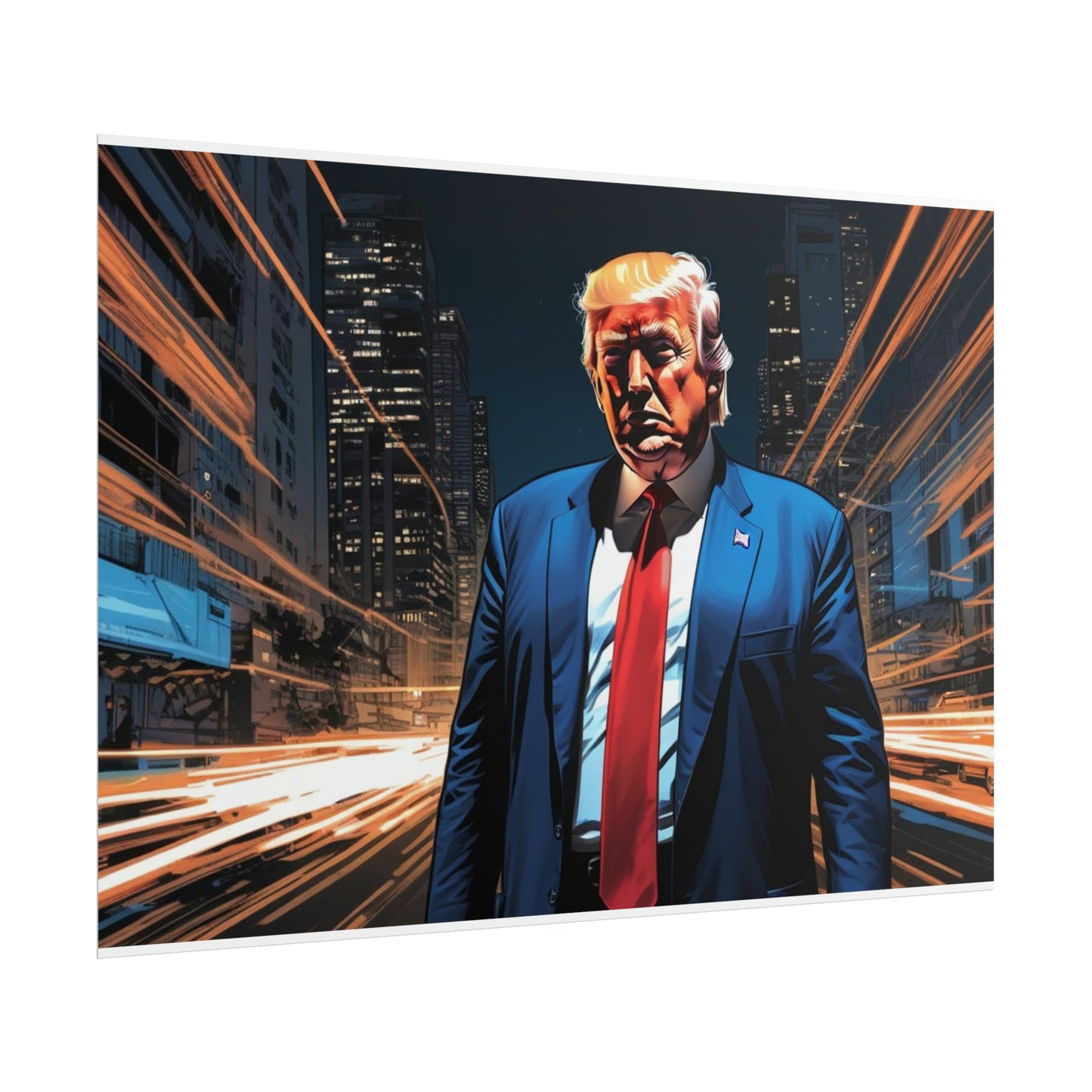 Trump Comic Book Style 1 Rolled Posters choose size and finish