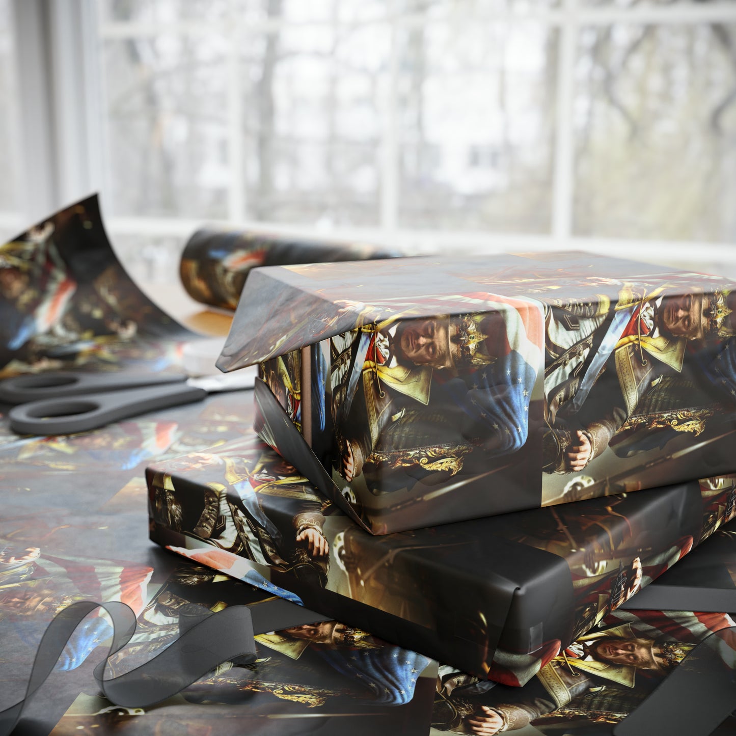 Trump King Happy Birthday Emperor MAGA Birthday Gift Present Wrapping Paper