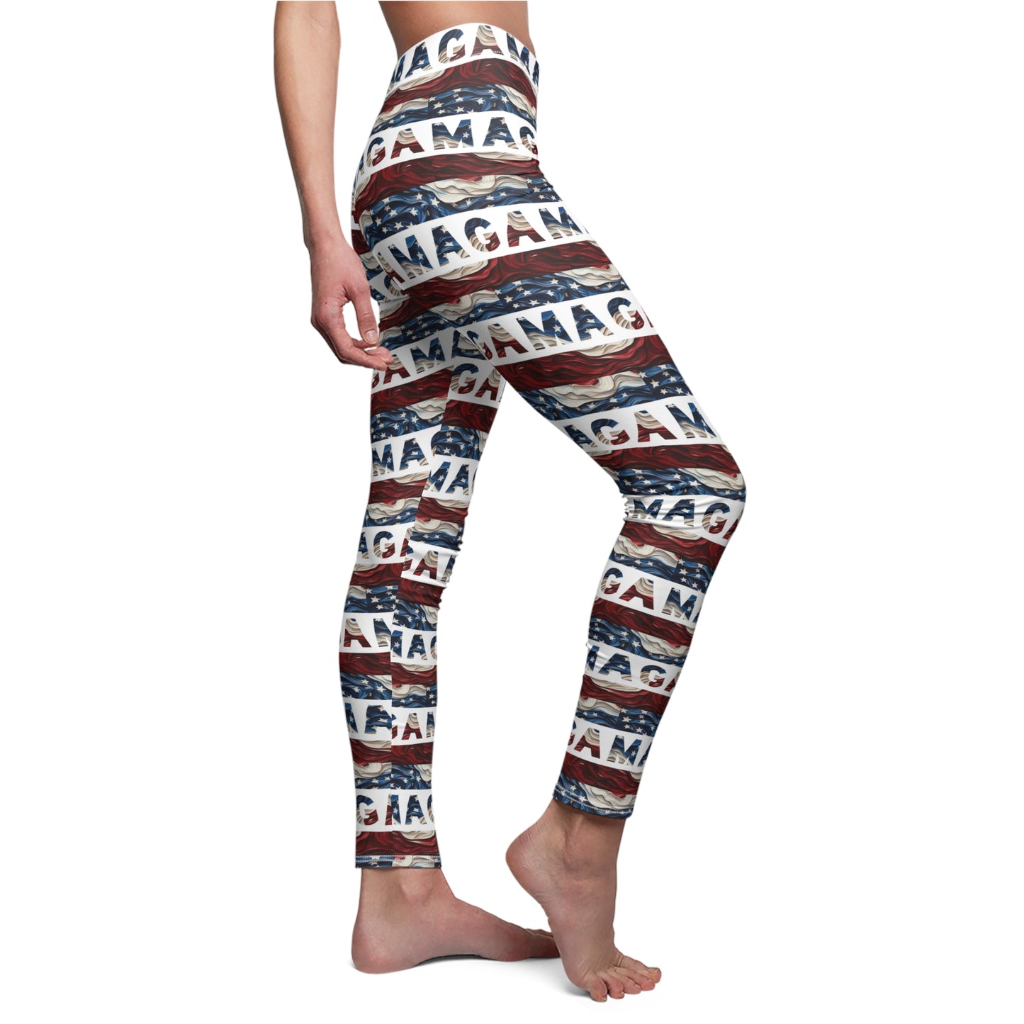 MAGA American Flag Women's Casual Leggings