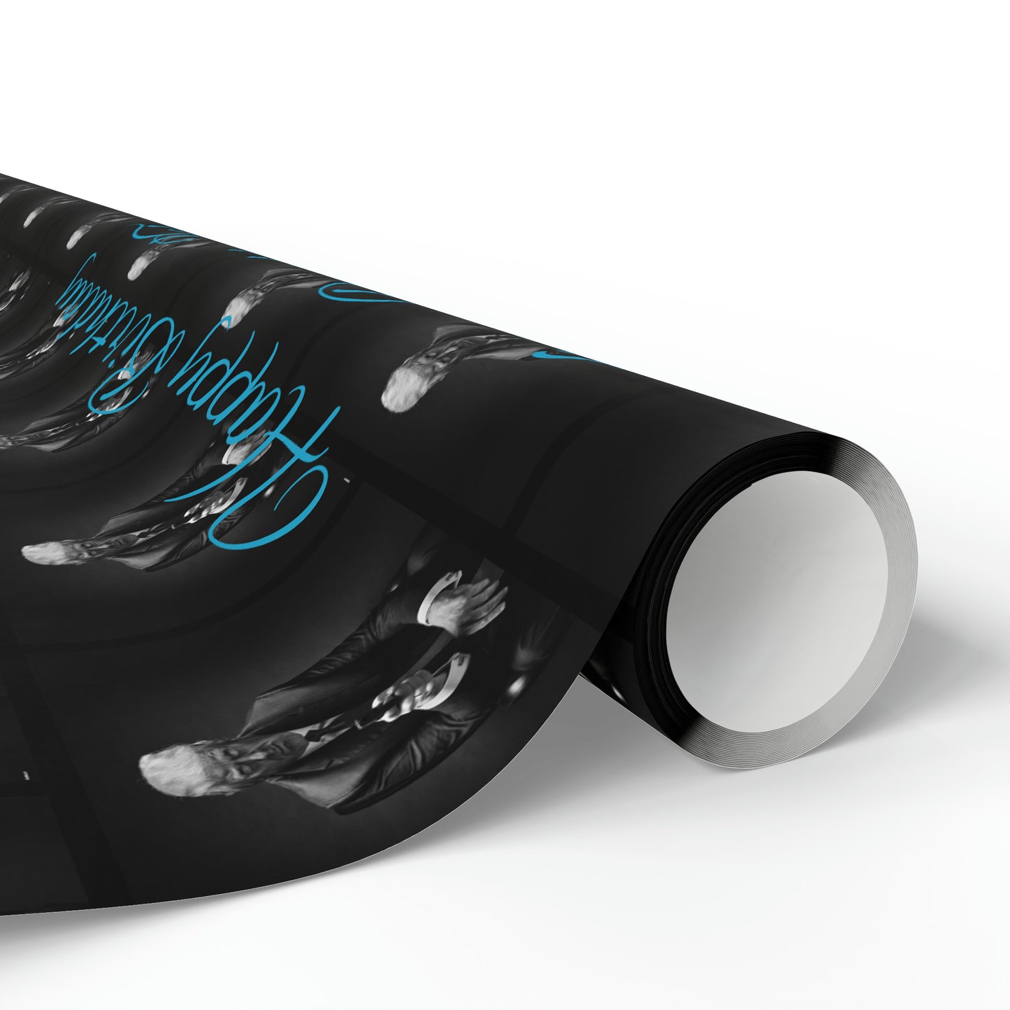 Happy Birthday From Donald J Trump Gift Wrapping Paper (Blue)