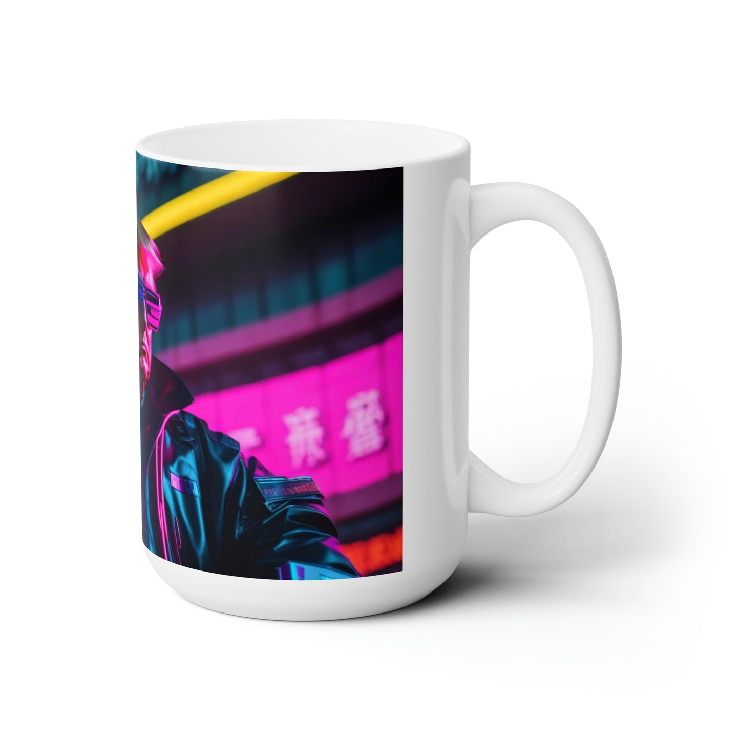 Donald Trump Cyberpunk style 2 Ceramic Jumbo Coffee Mug 15oz