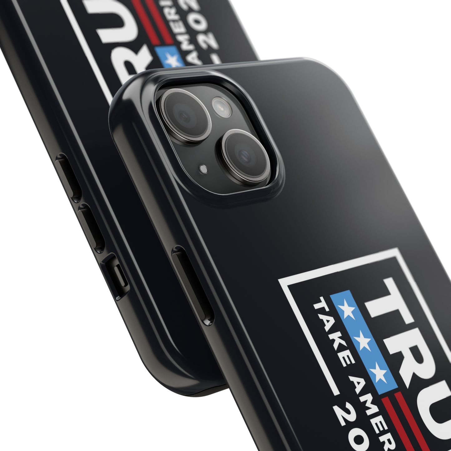 Trump 2024 Take America Back Black Apple iPhone Tough Phone Cases