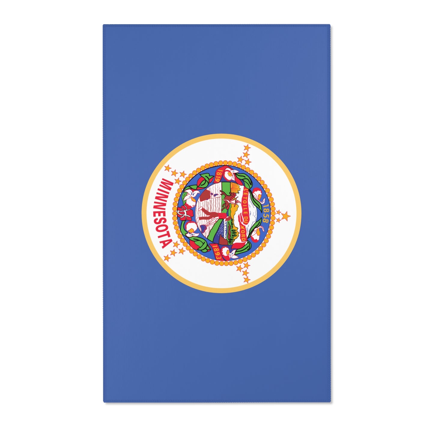 The ORIGINAL Minnesota State Flag large floor Area Rugs