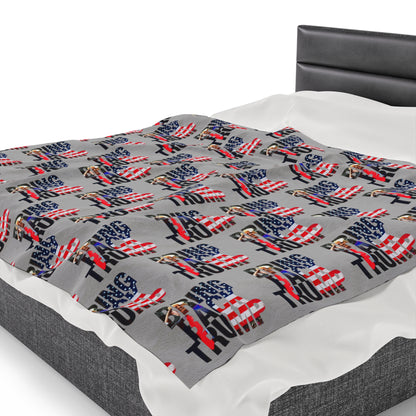 Trump MAGA Take America Back Fleece Warm Blanket