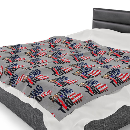 Trump MAGA Take America Back Fleece Warm Blanket