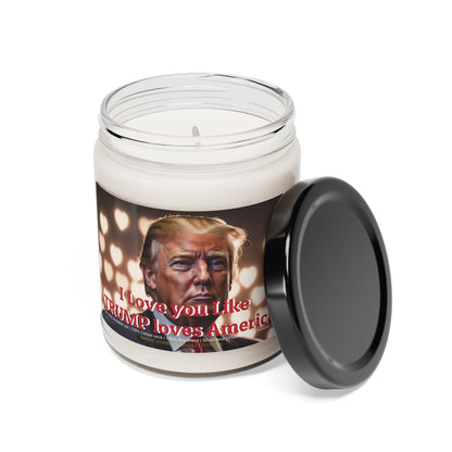 I love you like Trump loves America Valentine's Day Gift Scented Soy Candle 9oz