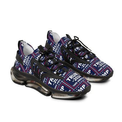 Trump 2024 Take America Back Blue Men's Mesh Sneakers