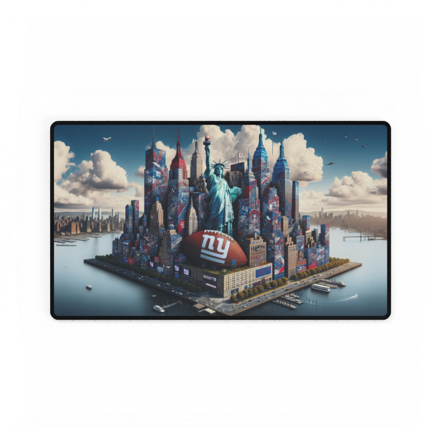 New York Giants Big Cityscape NFL Football High Definition Desk Mat Mousepad