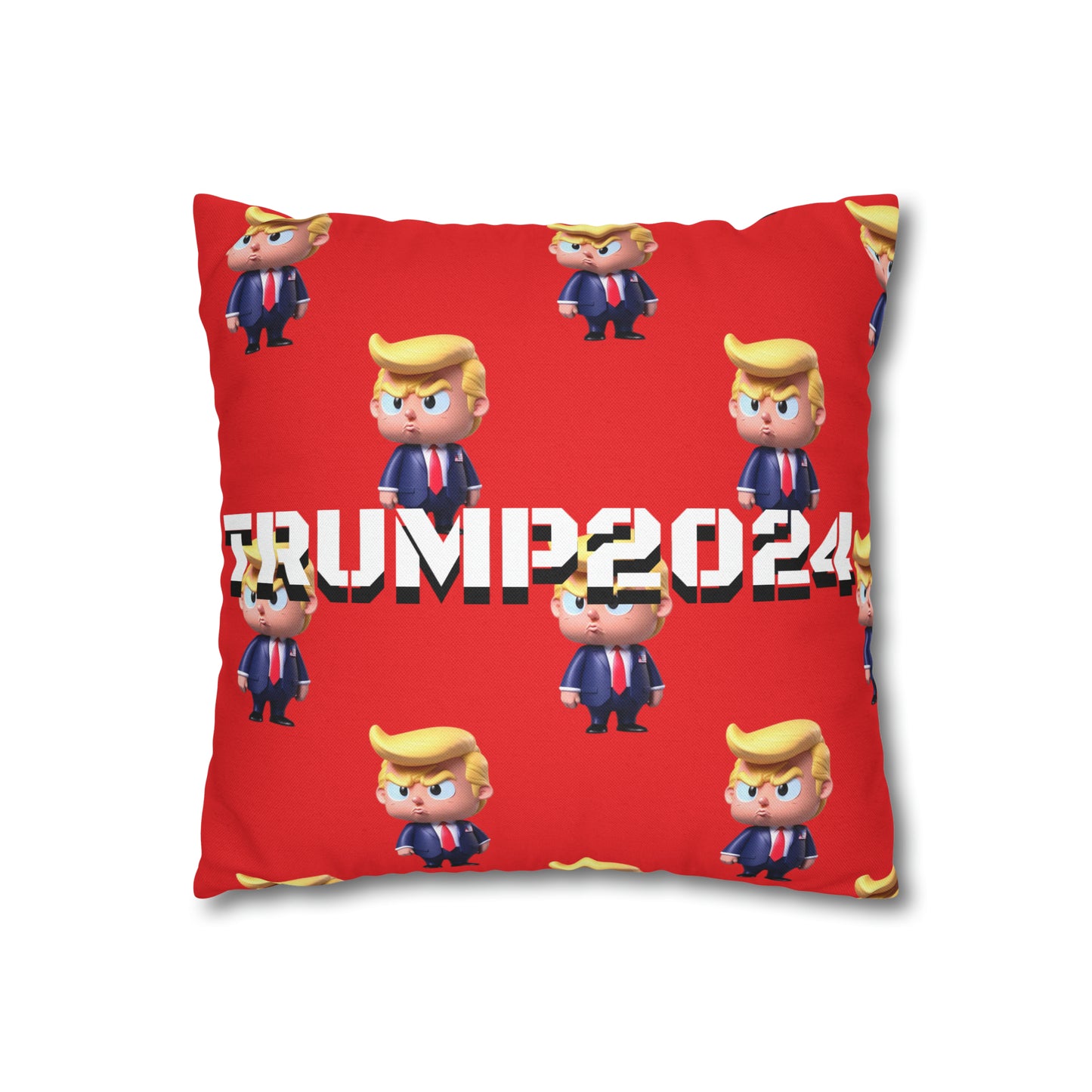Little Trump 2024 Republican Red Soft Comfy Throw Pillow Case MAGA Gift