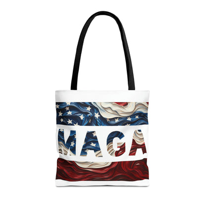 MAGA Red White and Blue Trump Rally Heavy Duty Tote Bag