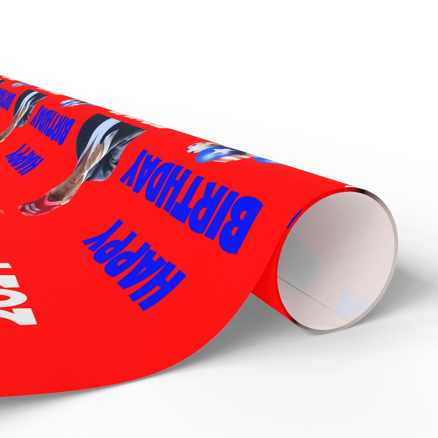 Happy Birthday Trump 2024 Red MAGA Birthday Gift Present Wrapping Paper