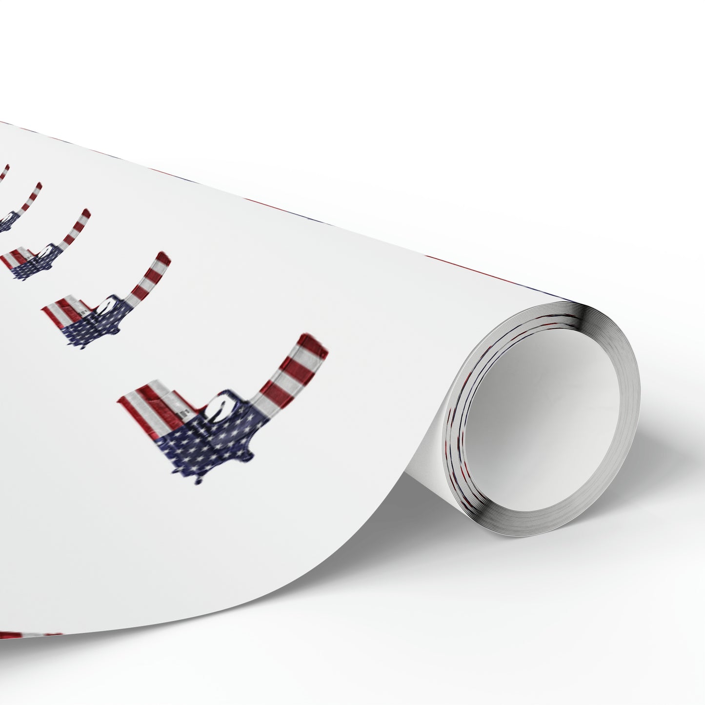 American Flag Gun 2A Christmas Wrapping Paper
