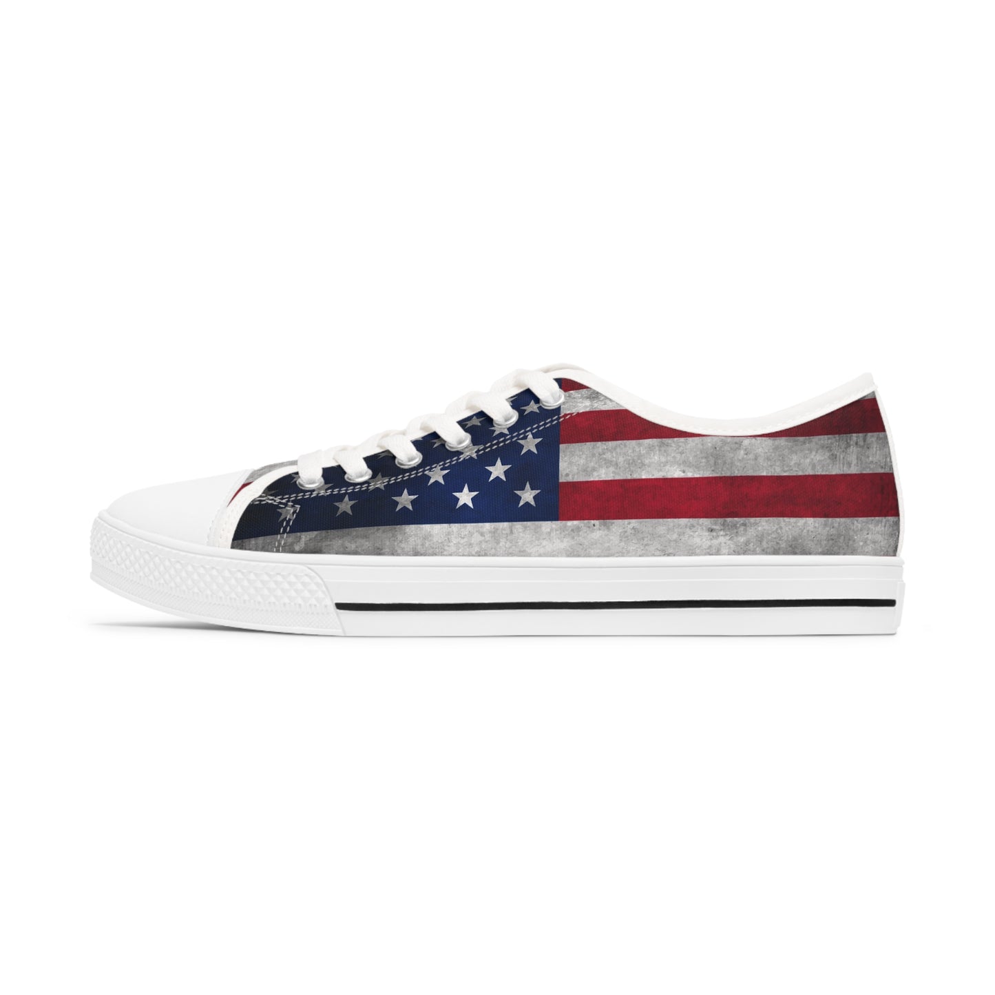 Trump American Flag MAGA Women's Low Top Sneakers Shoes