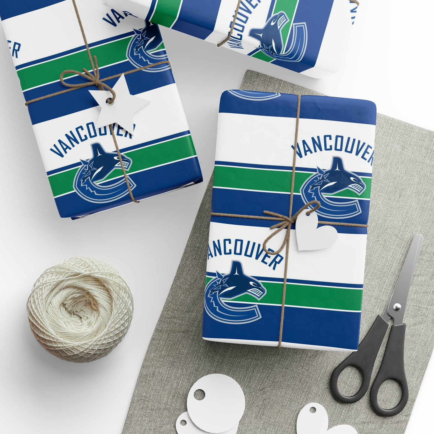 Vancouver Canucks NHL Hockey Birthday Gift Wrapping Papers Holiday