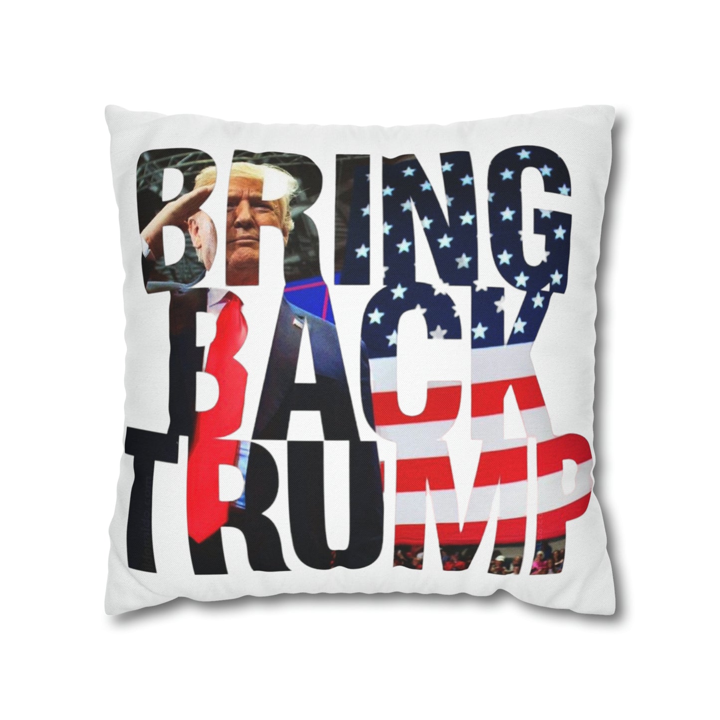 Bring Back Trump MAGA Spun Polyester Square Pillow Case