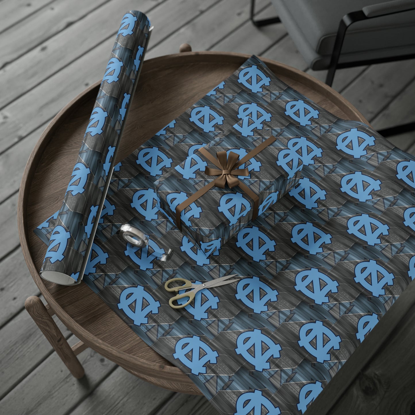 UNC Basketball Tar Heels Red March Birthday Gift Wrapping Paper Holiday