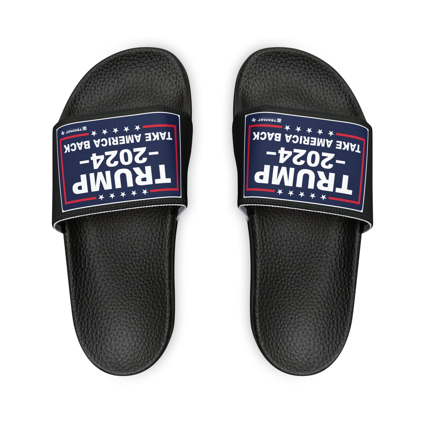 Women's Trump 2024 Take America Back Comfy PU Slide Sandals
