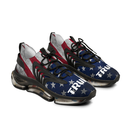 Trump American Flag Red White and Blue MAGA Men's Mesh Sneakers Shoes