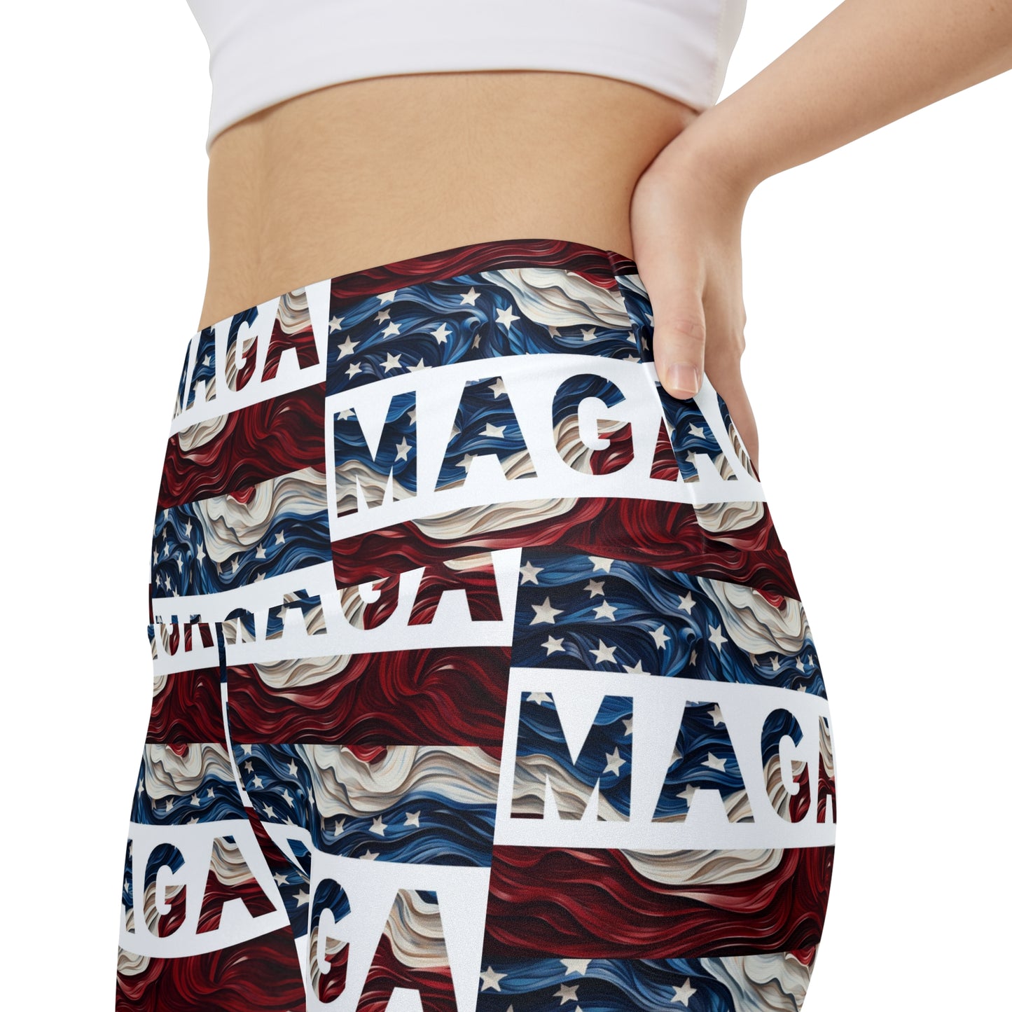 MAGA Trump American Flag Summer Rally BBQ Party Women's Workout Bike Comfy Shorts