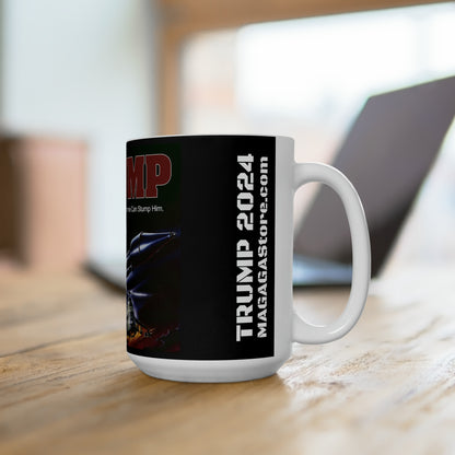 Donald Trump Rambo Style Jumbo Ceramic Coffee Mug 15oz