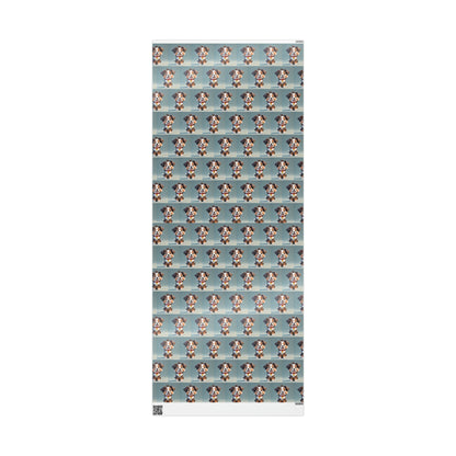 Australian Shepard Gray Birthday Gift Present Holiday Wrapping Paper Dog