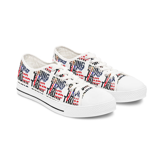 Bring Back Trump White MAGA All Over Print Women's Low Top Sneakers