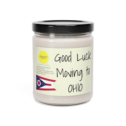 Good Luck Moving to Ohio duftende Sojakerze, 9oz