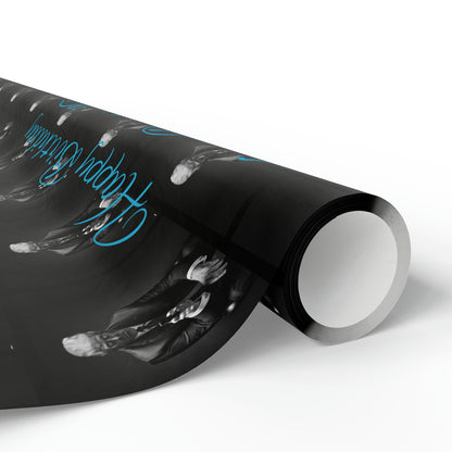 Happy Birthday From Donald J Trump Gift Wrapping Paper (Blue)