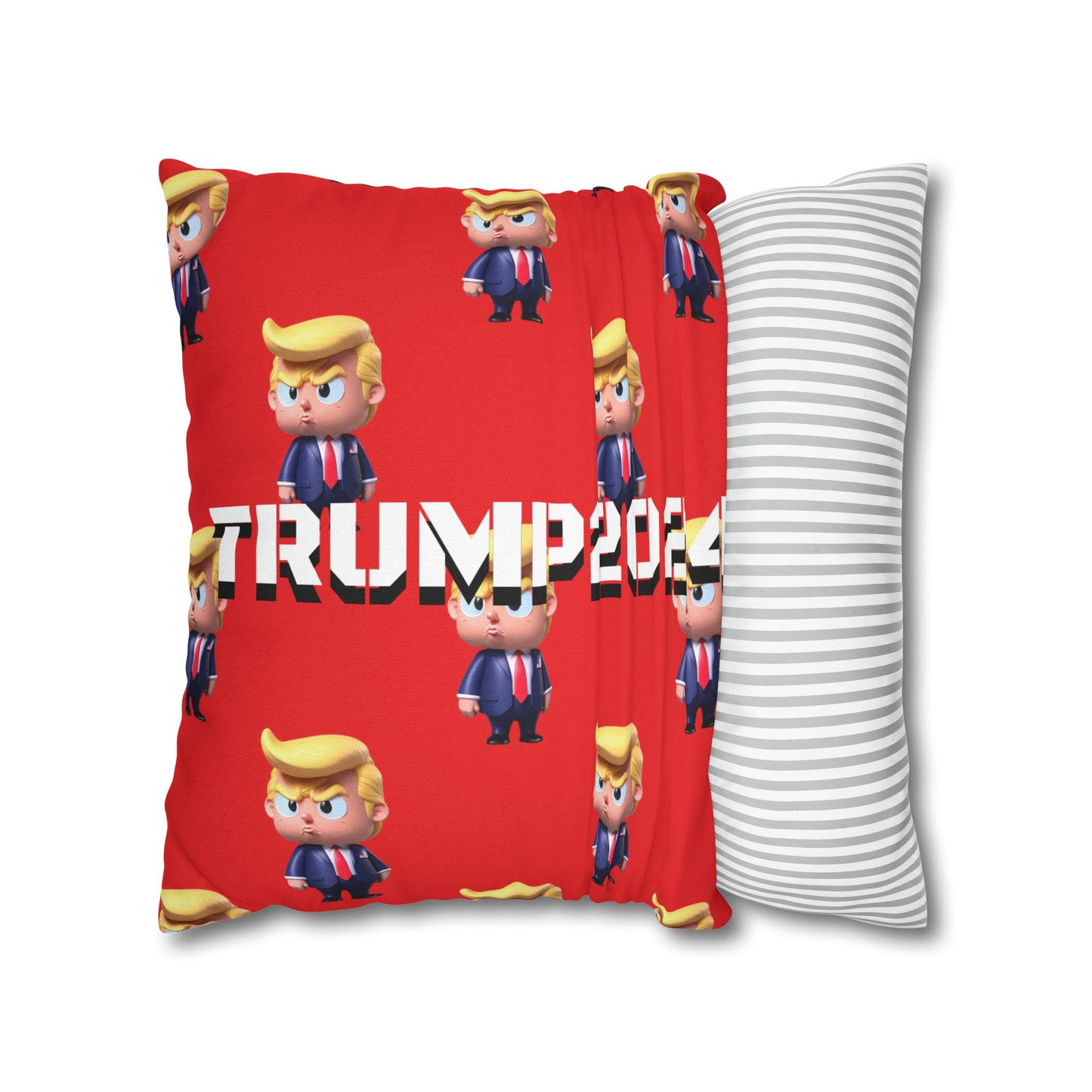 Little Trump 2024 Republican Red Soft Comfy Throw Pillow Case MAGA Gift