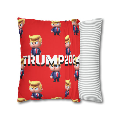 Little Trump 2024 Republican Red Soft Comfy Throw Pillow Case MAGA Gift