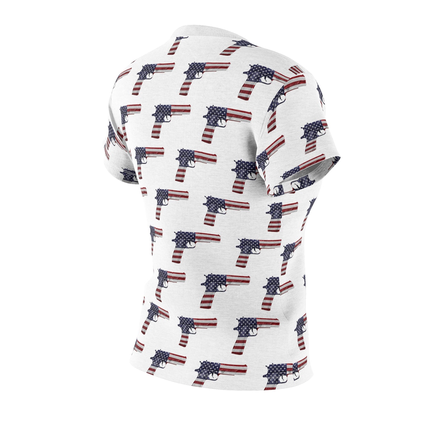 American Flag Pistol Damen Cut &amp; Sew T-Shirt 2A