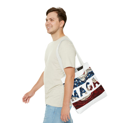 MAGA Red White and Blue Trump Rally Heavy Duty Tote Bag