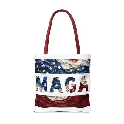 MAGA Red White and Blue Trump Rally Heavy Duty Tote Bag
