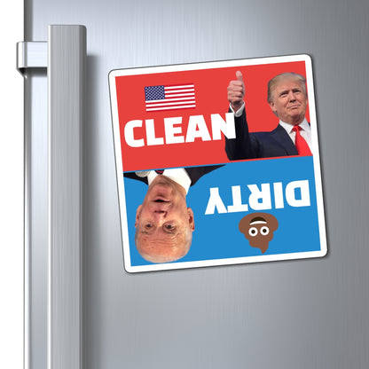Clean or Dirty Trump and Biden Dishwasher Magnet