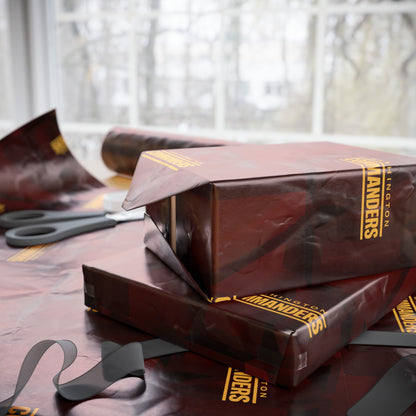 Washington Commanders NFL Football Birthday Graduation Gift Wrapping Paper Holiday