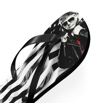 Cool Trump Leather jacket Comfy Summer Beach Unisex Flip Flops