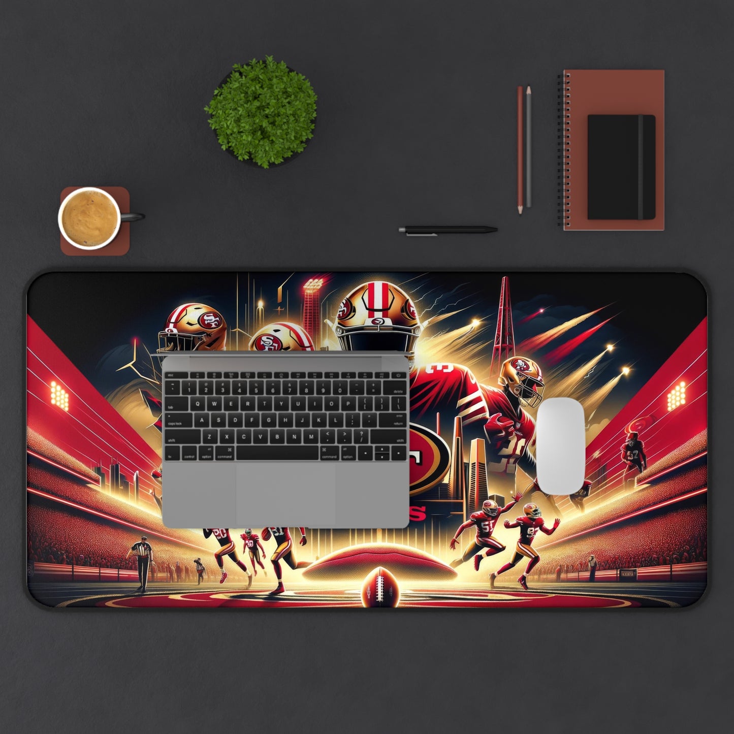 San Francisco 49ers NFL Football High Definition PC Desk Mat Mousepad
