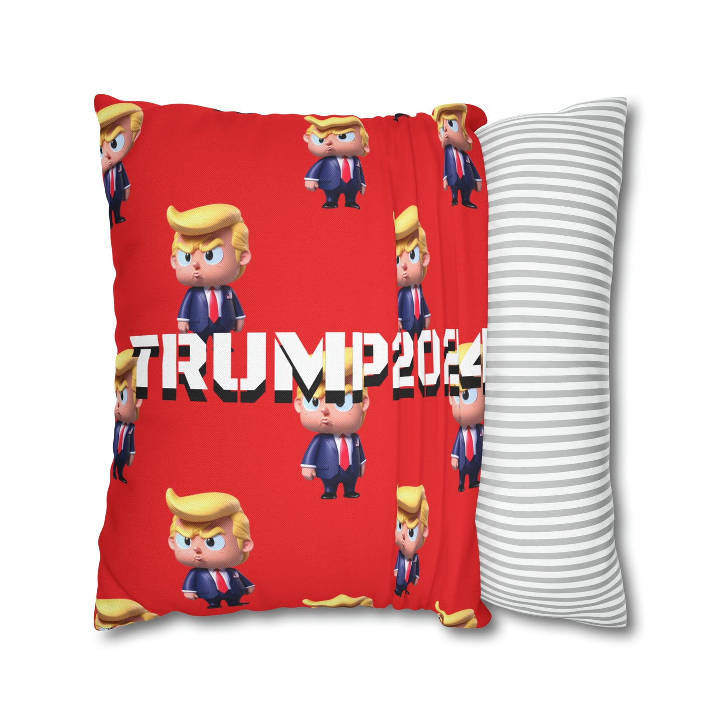 Little Trump 2024 Republican Red Soft Comfy Throw Pillow Case MAGA Gift