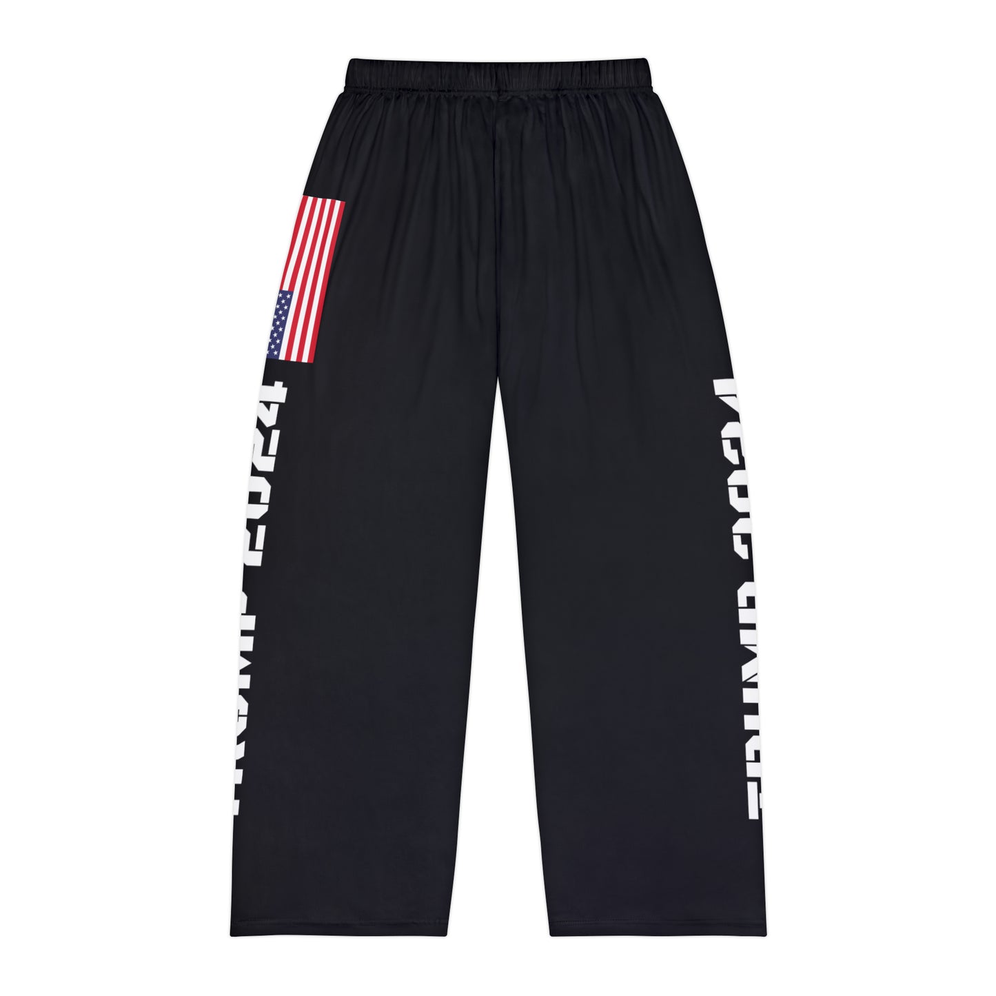 Trump 2024 Black Men's Polyester Lounge Comfy Pajama Pants MAGA