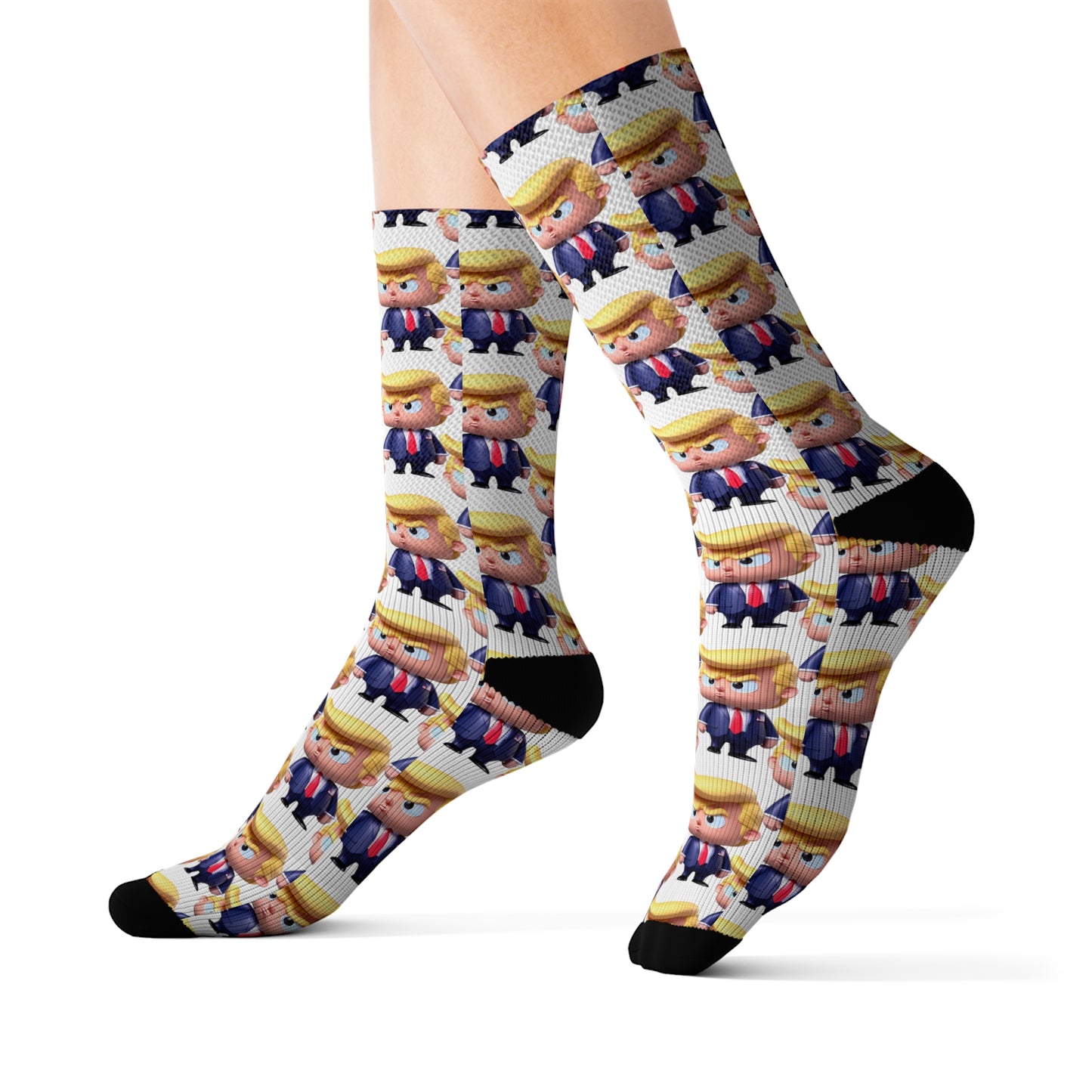 Little Trump Printed Sublimation Socks