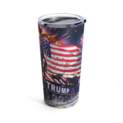 Trump The Warrior MAGA Hot and Cold Stainless Tumbler 20oz