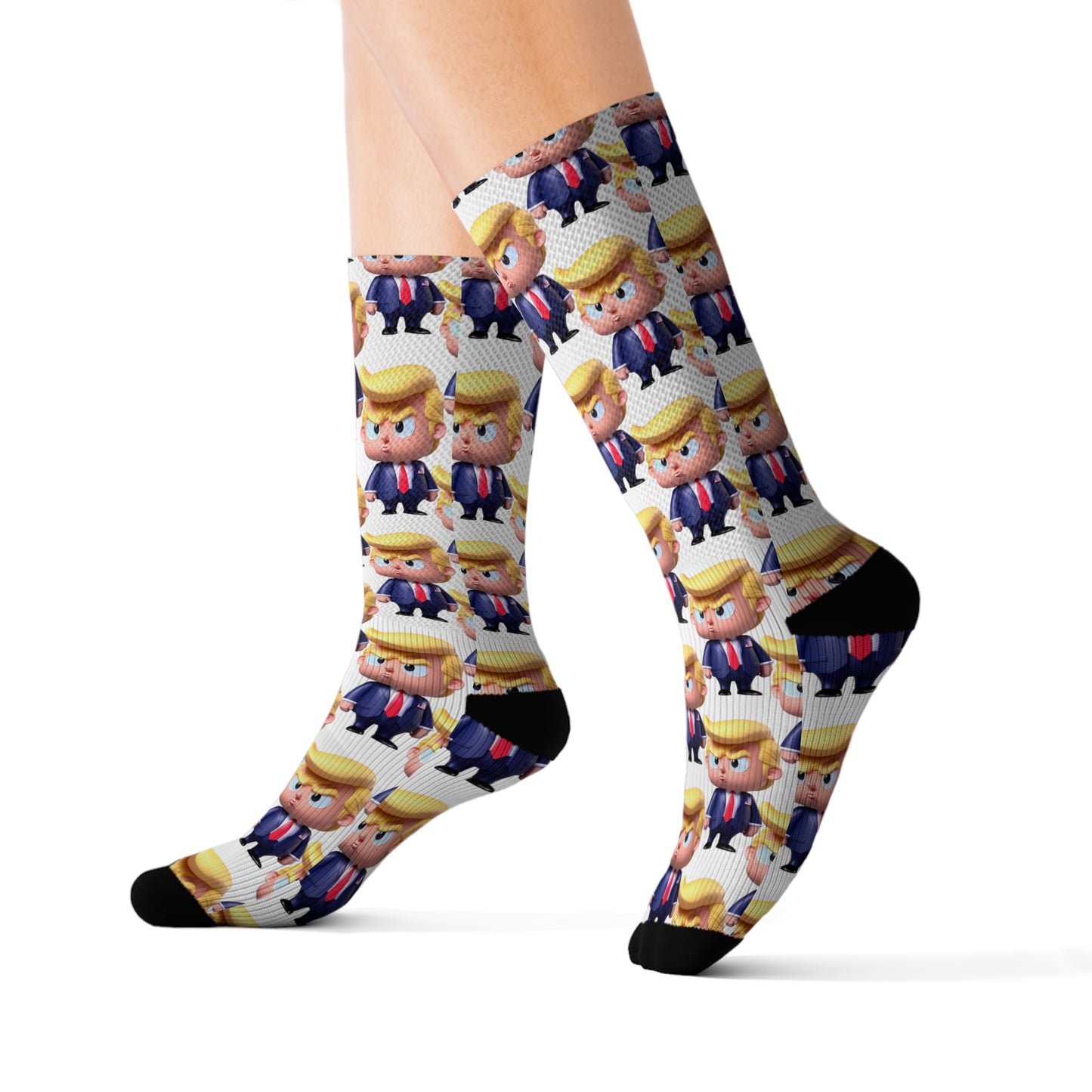Little Trump Printed Sublimation Socks
