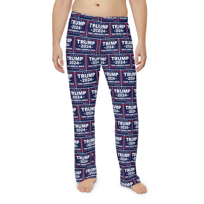 Take America Back Trump 2024 Men's Polyester Lounge Comfy Pajama Pants