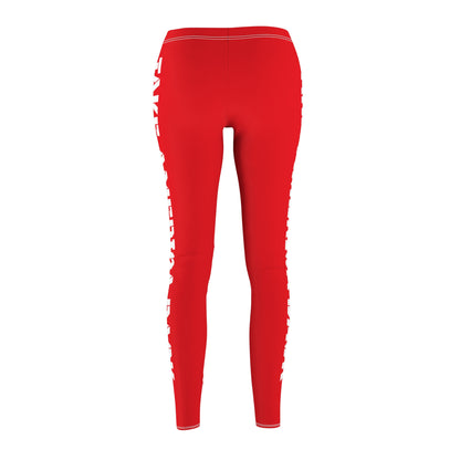 Take America Back Red Women's Casual Leggings Trump MAGA