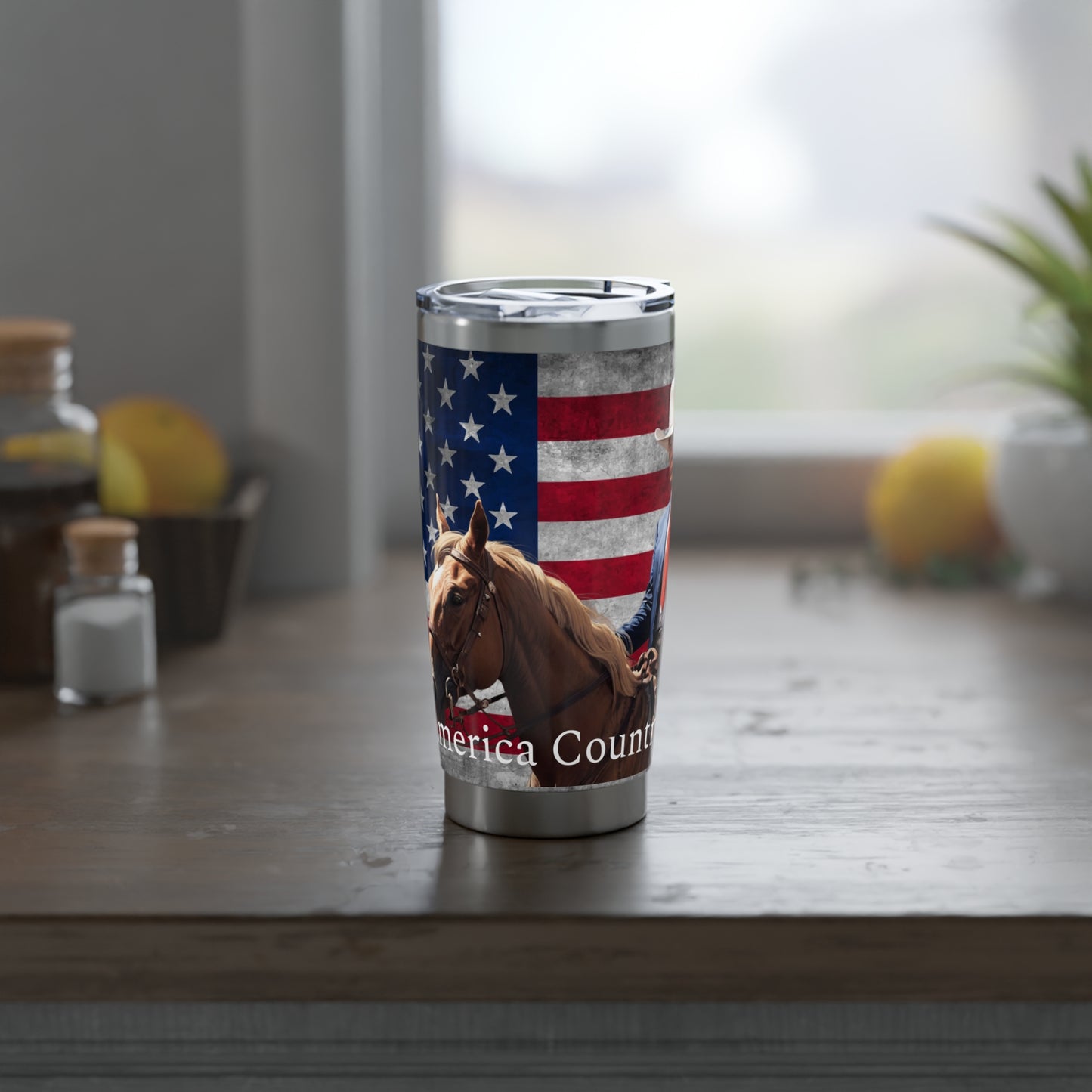 Make America Country Again Cowboy Trump Stainless Vagabond 20oz Tumbler