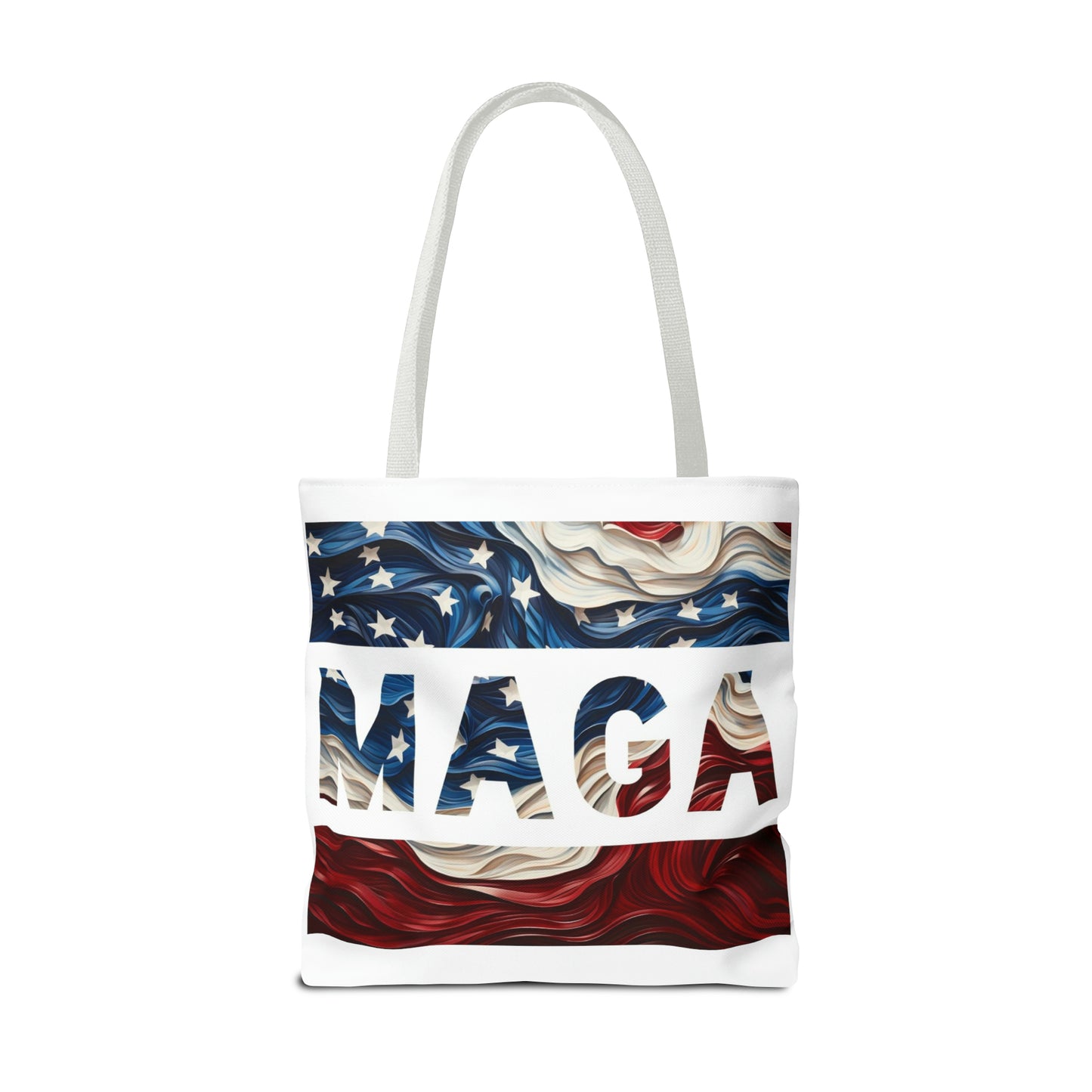 MAGA Red White and Blue Trump Rally Heavy Duty Tote Bag